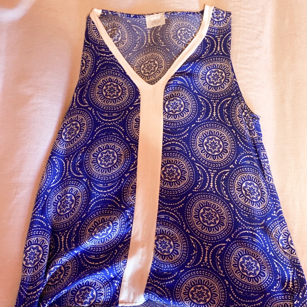 Tank top blouse from boho blue